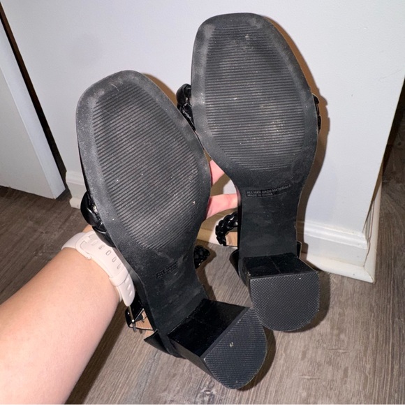 DV by Dolce Vita Black Hassa Braided ankle strap dress Sandals heels 10 - Picture 13 of 13